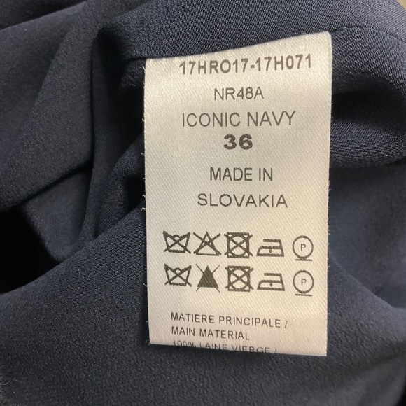 CHLOE ICONIC NAVY SLEEVELESS BOUCLE WOOL DRESS - Picture 5 of 5